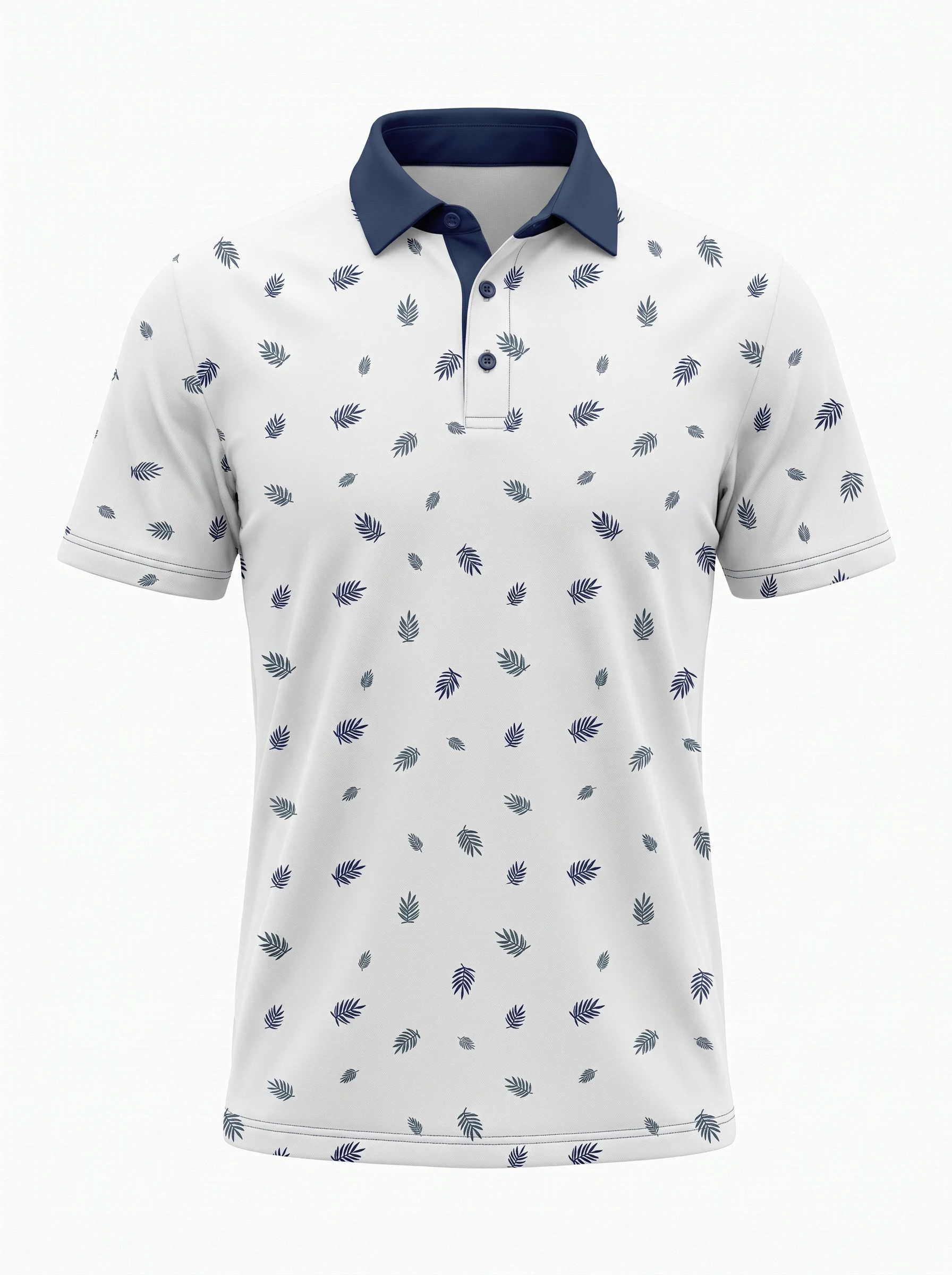 Botanical prints on custom golf apparel