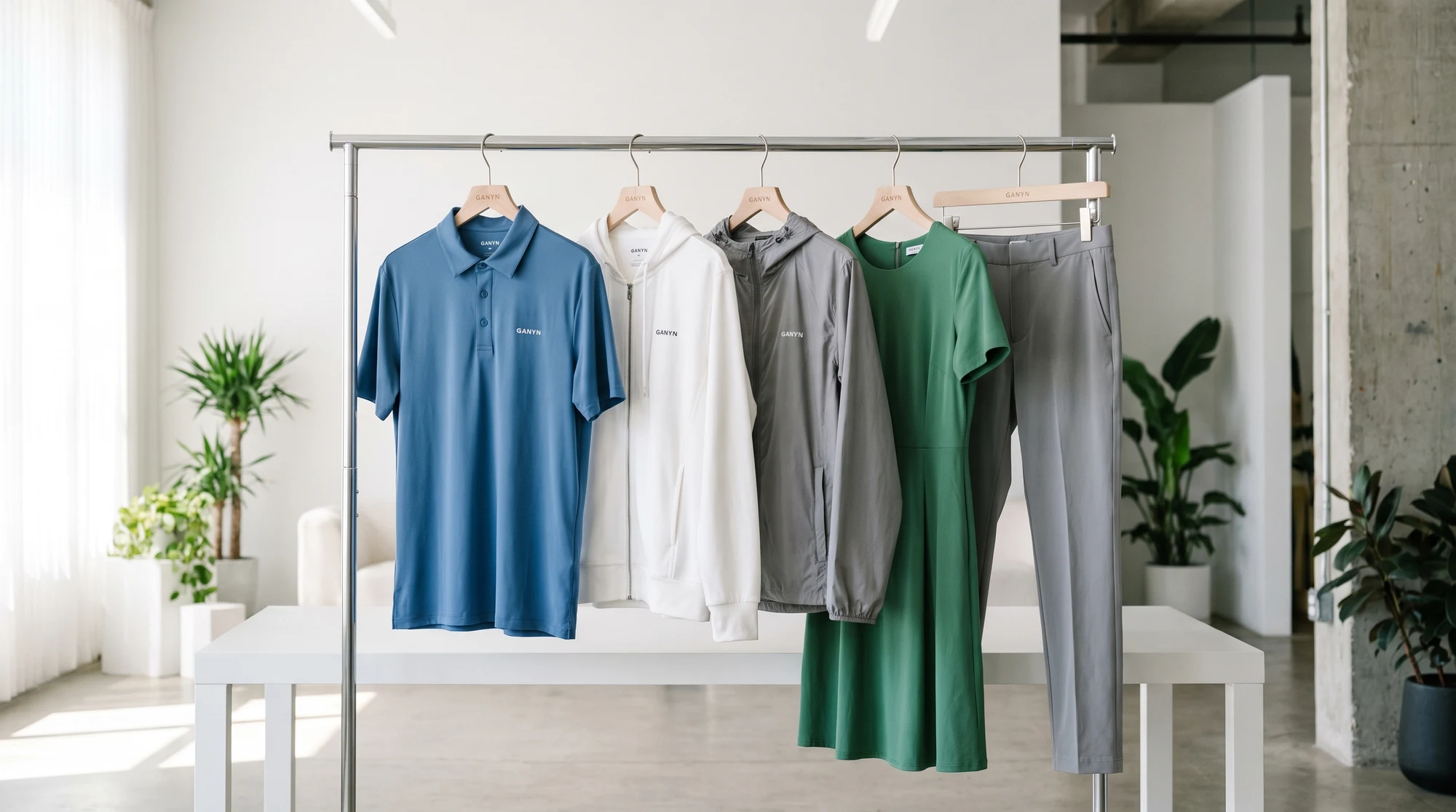 Complete golf apparel development collection